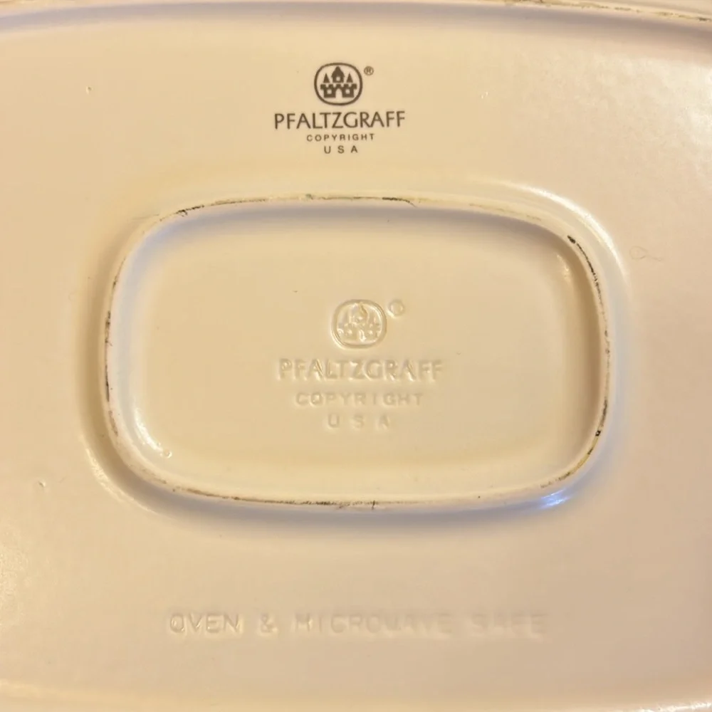 Vintage Pfaltzgraff Tea Rose Rectangular 2 Quart Casserole Dish